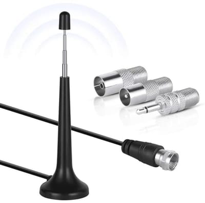 DAB Radio Antenne voor Hifi-systeeme - Digitale Telescopische Antenne met Magnetische Voet - 3M Snoerlengte
