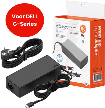 100W USB-C Laptop oplader voor Dell G-Series – Alle modellen vanaf 2019 – Kabel + Adapter
