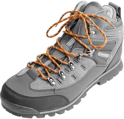 Ronde schoenveters | Veters voor wandelschoenen | Kleur: Bruin / Geel | Lengte: 100cm | Breedte: 4.5mm