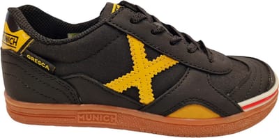 Munich 1500606 Black Yellow Jongens Sneakers - Zwart - 33