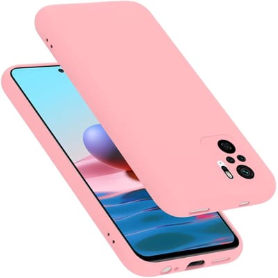 Cadorabo Hoesje geschikt voor Xiaomi RedMi NOTE 10 4G / RedMi NOTE 10S in LIQUID ROZE - Beschermhoes gemaakt van flexibel TPU silicone Case Cover