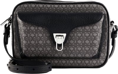 COCCINELLE Schoudertas Beat Coat. Monogram Crossbody Bag Multi Noir / Noir Grijs