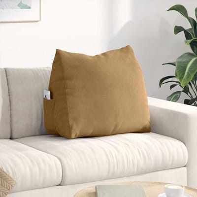 vidaXL - Rugkussen - Bruin - 60 - x - 20 - x - 50 - cm - Corduroy - stof