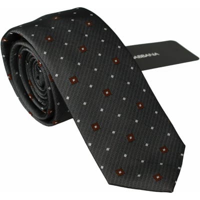 Dolce & Gabbana Gray Pattered Classic Mens Slim Men's Ntrigaar