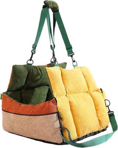 Honden autostoel - Reis tas - Veilig reizen - 2-in-1 ontwerp - 50 x 44 x 41 cm - Enkele