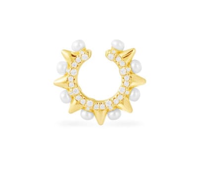 Spikes ear cuff | goud gekleurd