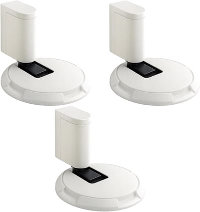 Mechanische deurstopper - Vloerstopper - Deuren Vastzetten - Zonder Boren - 3 Stuks - Wit