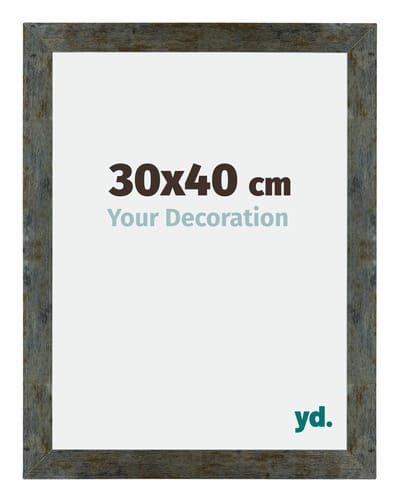 Your Decoration - Puzzellijst 30x40 cm - Blauw Goud Gemeleerd - Puzzellijst 500-1000 stukjes - MDF Fotolijst - Mura