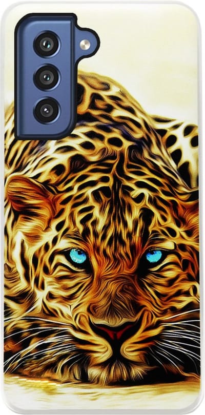 ADEL Siliconen Back Cover Softcase Hoesje Geschikt voor Samsung Galaxy S21 FE - Tijger