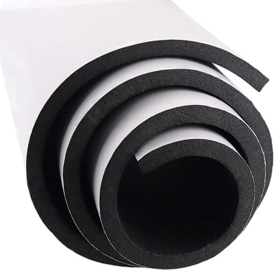 Zelfklevende Rubber Foam Rol 300mm x 12mm x 3m - Multifunctionele Neopreen Foam Vellen, Makkelijk te Snijden voor DIY Projecten en Isolatie