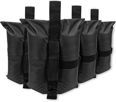Premium 600D Luifel Gewicht Zakken - 4 Stuks - Zand Zakken voor Pop Up Luifel en Gazebo - 25 LB per Stuk