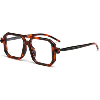 Mode Féminine Street Shooting Tendance Cent Paires de Lunettes de Soleil UV400 Monture Carrée Intemporelle Convient aux Hommes et aux Femmes