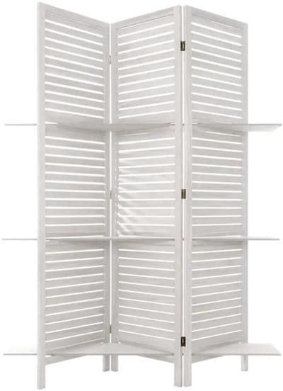 Atmosphera Luxe Kamerscherm Windows met 3 vlakken - wit - mdf - 120 x 170 cm - afscherming wand - omkleden