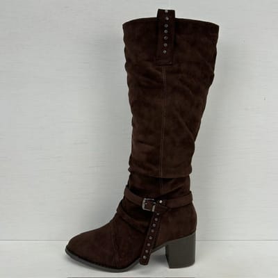 Suèdine cowboylaarzen met gespje bruin Bruin / 36