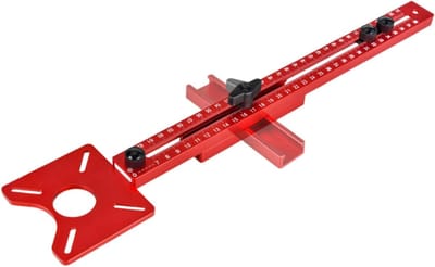Router Freesbeugel - Houtbewerking Tool - Rand Trimmen - Verdikte Aluminiumlegering - 443 x 90 mm - Zilver