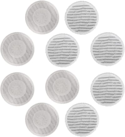 Stoomdweil Pads - Vervangende Doeken - Vloeren Reinigen - Specifiek Model Pasvorm - 10 stuks - Wit