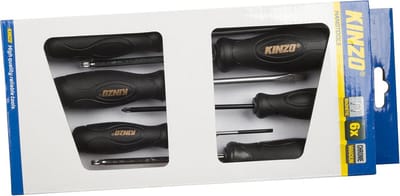 6-delige Schroevendraaierset met Magnetische Punt - Precisie Schroevendraaiers