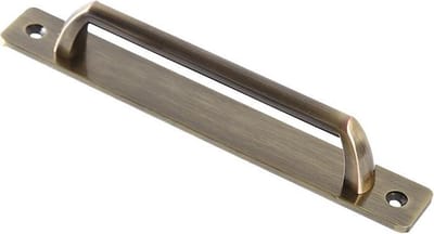Schuifdeurgreep inclusief schroeven | 18cm | Handgreep brons | Meubelhandvat | Landelijke greep | Industriële Keukengreep | Hand Grepen | Robuust | Deurgreep Staal | Metaal | Strak Meubelbeslag | schuifdeur | Handvat | Greep | Barndeur |