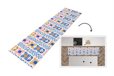 Keukenloper - Loper keuken - Bloemen - Scandinavië - Patronen - 200x50 cm - Keukenloper vinyl