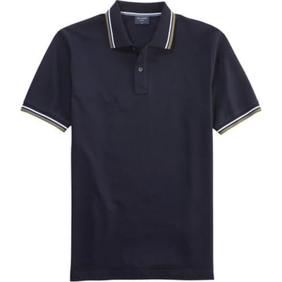 OLYMP Polo Casual - modern fit polo - marine blauw