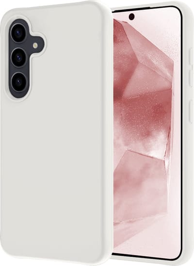 Hoesje - Geschikt voor Samsung Galaxy A55 - Sterk & Shockproof - Hoes Cover - Siliconen Case - Wit