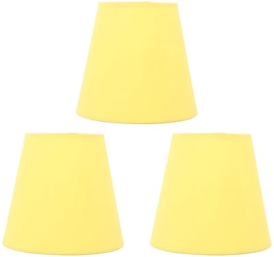 OmGoods - Dailygoody - Stoffen Lampenkappen - Vloerlampen en Hanglampen - Modern Design - Geel - 14x13x9cm - Decoratieve Verlichting - Geschikt voor Interieur -