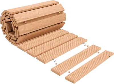 Houten Tuinpad - Sierstenen Promenade - Buiten Decoratie - Antislip Ontwerp - 44x23cm