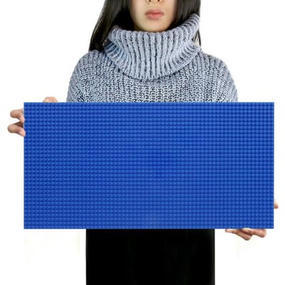 32*64 Stippen Klassieke Bouwstenen Basisplaat Kinderen doe-het-zelf Gemonteerde Muur Basisplaat Werkt Met Speelgoed donkerblauwe kleur