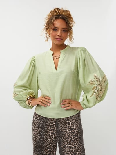 Ydence Blouse Rose Dames - Jurken - Groen - Maat L