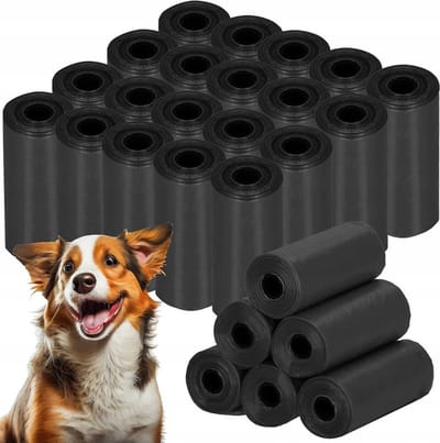 hondenpoepzakjes - Set van 50 rollen zwarte poepzakjes met etui - 1000-delig Poepzakjes - Poepzakjeshouder - poepzakjes hond - 13341