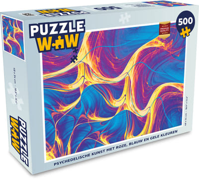 Puzzel Kunst - Golf - Psychedelisch - Legpuzzel - Puzzel 500 stukjes