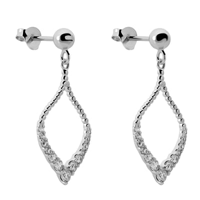 Orphelia 'Grace' Dames 925 Sterling Zilveren Oorbellen - Zilver ZO-7493