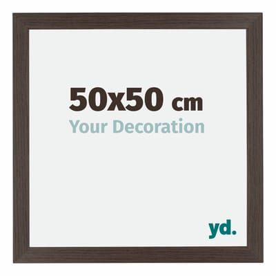 Your Decoration - Puzzellijst 50x50 cm - Eiken Donker - Puzzellijst 500-1000 stukjes - MDF Fotolijst - Mura