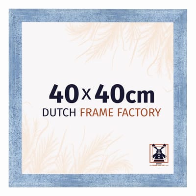 Fotolijst 40x40 cm - MDF - Helder Blauw Geveegd - Praag