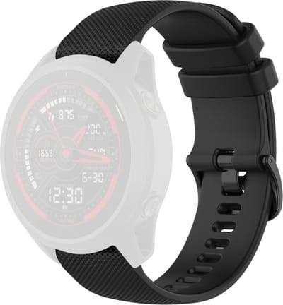 Siliconen bandje - geschikt voor Garmin Forerunner 745 - zwart