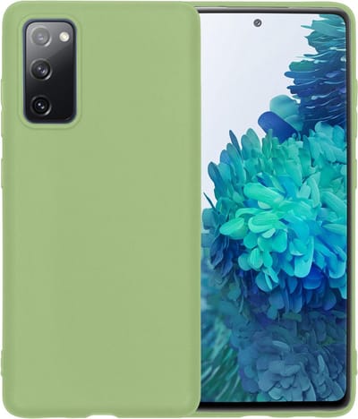 Hoesje - Geschikt voor Samsung Galaxy S20 FE - Sterk & Shockproof - Siliconen Case - Hoes Cover - Telefoonhoes - Groen