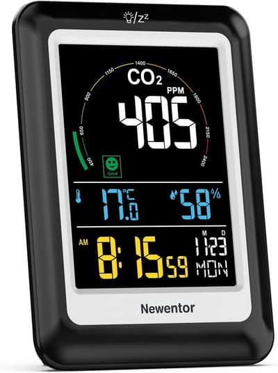 Fijnstofmeter - Luchtkwaliteitsmeter Voor Binnen - Co2 Meter - Binnenklimaat