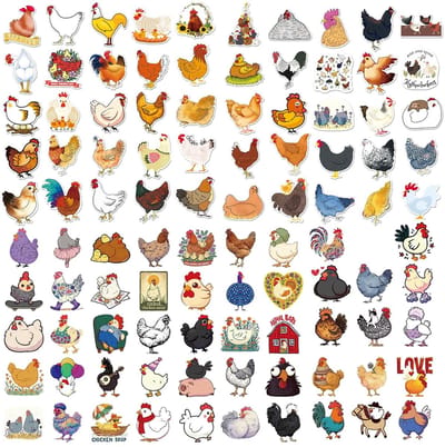 Dailygoods- Cartoonstickers 100 Stuks - Veelkleurig - Zelfklevend - Waterdicht - Decoratie - Geschikt voor Mobiele Telefoons/Bagage - Stickers