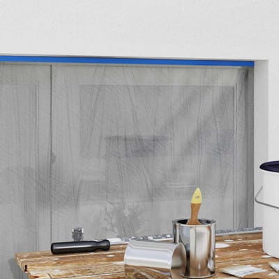 vidaXL - Maskerfolie - met - zelfklevende - tape - 6 - st - Doorzichtig - en - Blauw