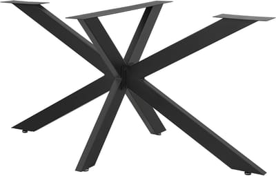 Tafelpoot - Meubelpoot Matrix - Eigen meubels maken - Gepoedercoat staal - 85x85x71 cm - Zwart mat