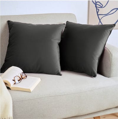 Blumtal Set van 2 Kussenslopen - Velvet - 30 x 50 cm - Antraciet - Verborgen Ritssluiting - Kussenhoes voor sierkussens