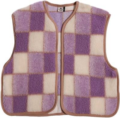 Alwero gilet Camino geblokt lila