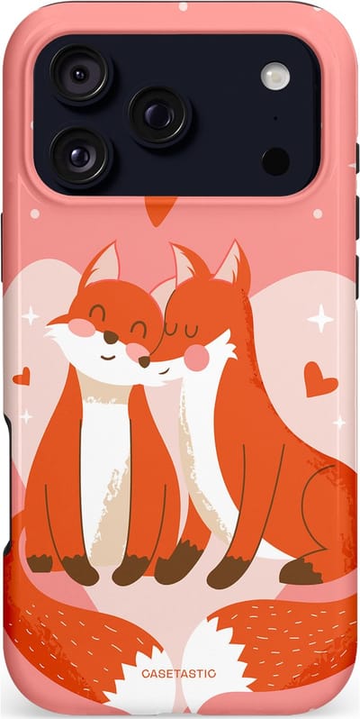 Casetastic hoesje geschikt voor Apple iPhone 17 Pro Max - MagSafe - Dubbellaagse bescherming - Vossenzoen - Fashion Case - Koraal Oranje Zand