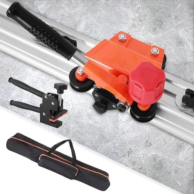 Keramische Tegelsnijder - Handmatige Snijder - Nauwkeurig Tegels Zagen - Voor Grootformaat Platen - 3-12 mm Dikte - Grijs