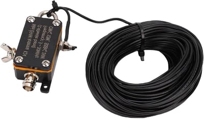 Draagbare HF Antenne - End Fed Antenne Balun Antenne - Radio Communicatie - Compact en Lichtgewicht - 3-30 MHz - Zilver