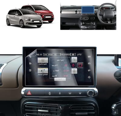 Screen Protector voor 7 Inch Multimedia Navigatie Touchscreen - Nano Film, 6H Krasbestendig, Geschikt voor Citroën C3 (2016-2020) en C4 Cactus (2015-2018) - 2 Stuks