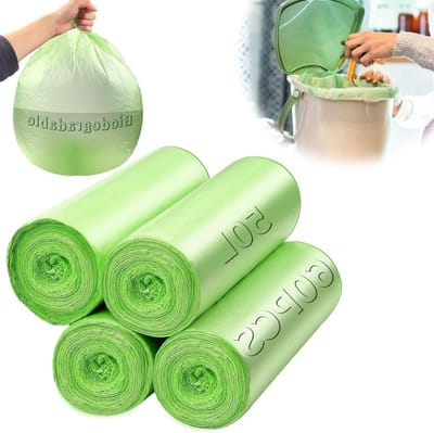 60 Composteerbare Afvalzakken 50 Liter - Biologisch Afbreekbaar voor GFT en Tuinafval