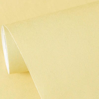 Zelfklevende waterdichte vochtbestendige behang slaapkamer woonkamer renovatie muursticker woondecoratie 60cm*10m geel