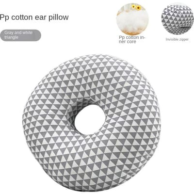 Oreille à un seul trou pour patients âgés oreille avec trou oreiller oreiller de salon de beauté noyau oreiller d'oreille pour dormir sur le côté