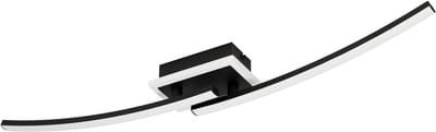 EGLO Lungolago Plafondlamp - LED - 74 cm - Zwart|Wit - Dimbaar
